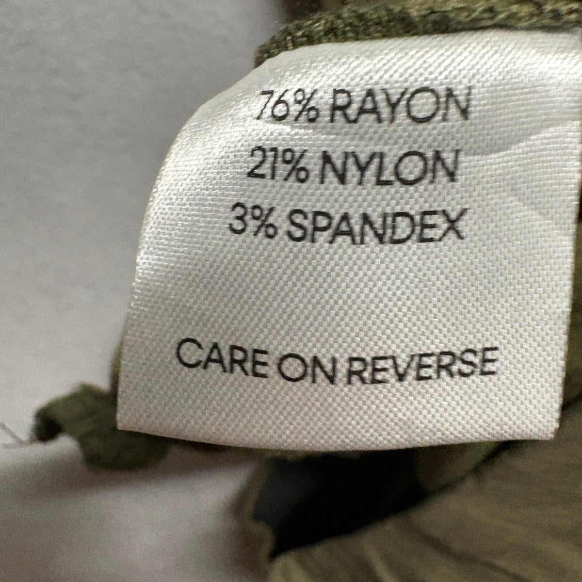 Calvin Klein Womens Pants Size 6 Olive Green Stretch Slim Fit Ankle Dress