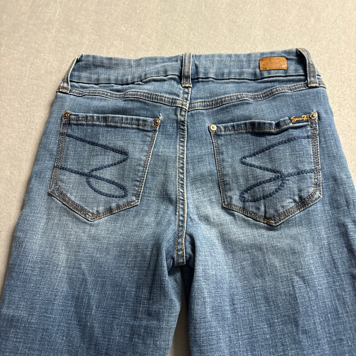 Seven7 Skinny Jeans Womens Size 6 Blue Denim Stretch Medium Wash