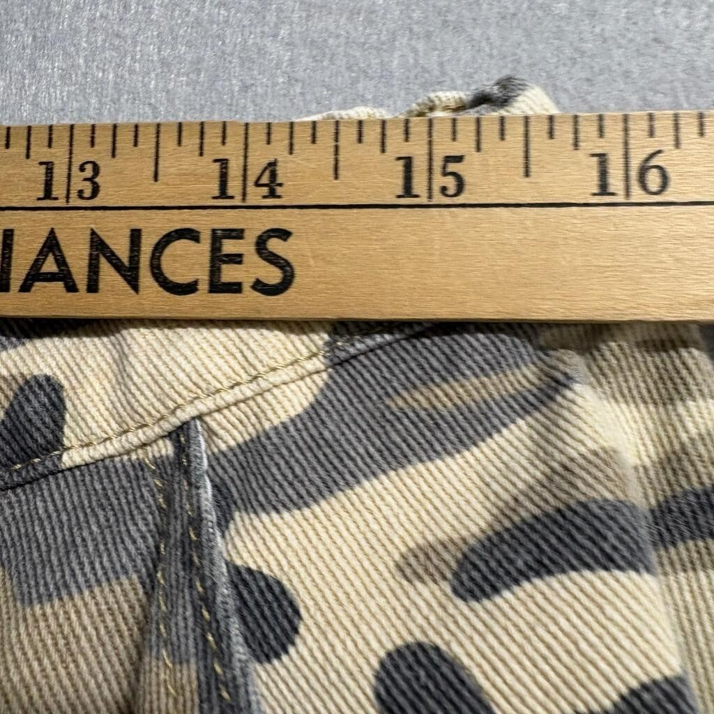 Shein Curve Cargo Pants Womens 1XL Camouflage Green Brown Cotton Utility Utility