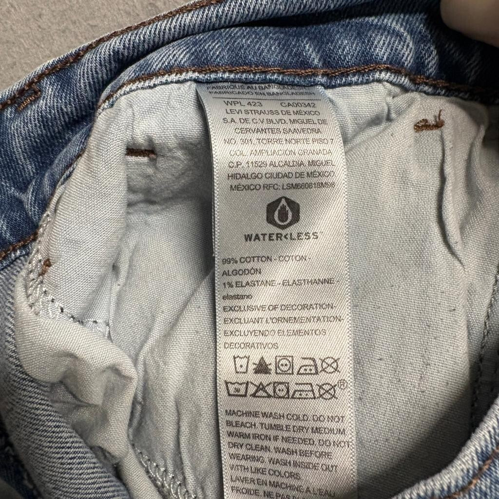 Signature by Levi Strauss Co Mens Slim Fit Jeans Size 31x30 Light Wash Denim