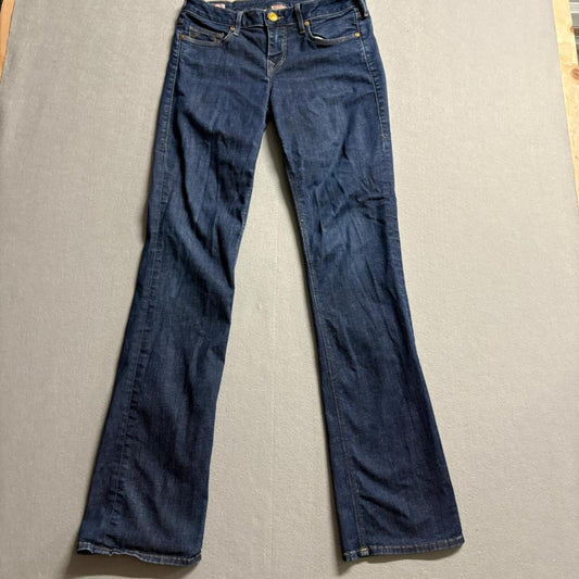 True Religion Tony Bootcut Jeans Womens 29 Blue Denim Made in USA Stretch