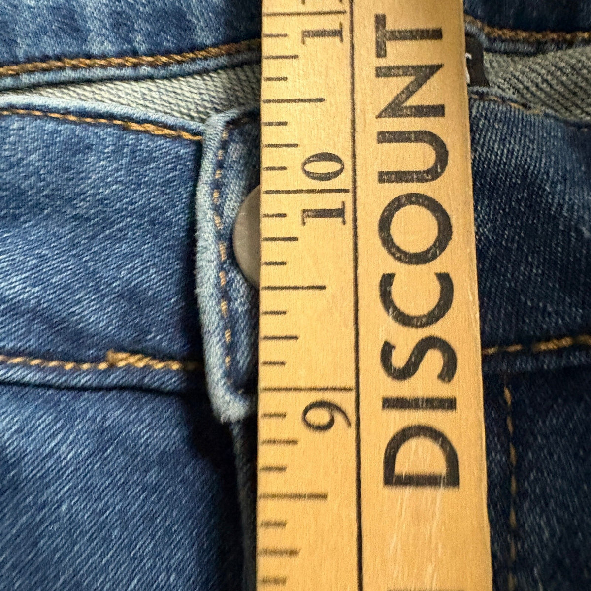 Ethanol Straight Leg Jeans Womens 34x32 Medium Wash Stretch Blue Denim