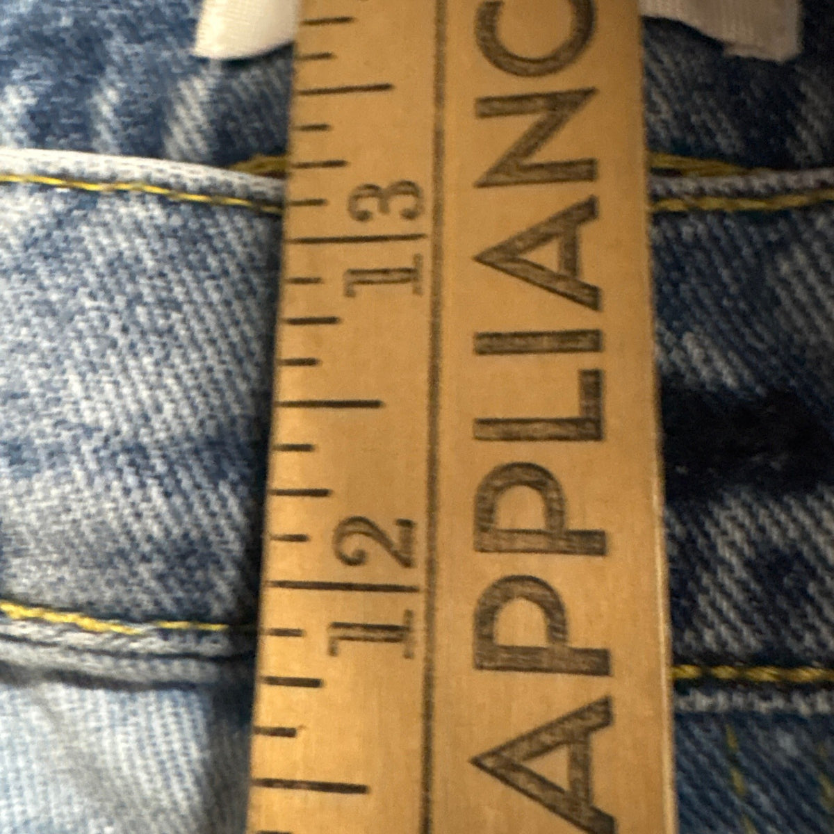 PacSun Two Tone High Rise Straight Jeans Womens Size 30 Raw Hem Blue Denim