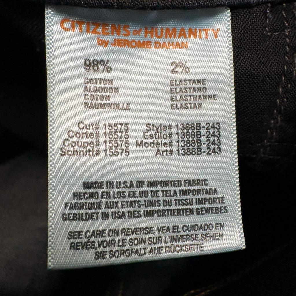 Citizens of Humanity Thompson Skinny Jeans Womens 29 Medium Rise Dark Wash Blue