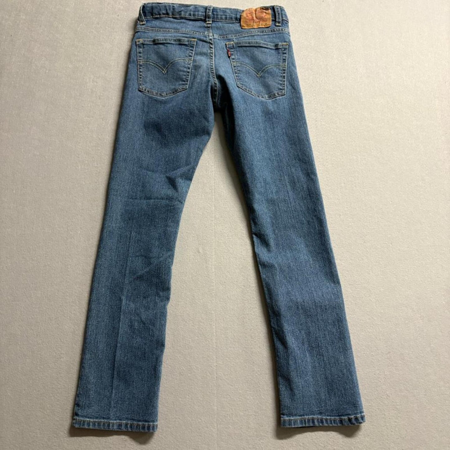 Levis 511 Slim Jeans Boys Size 16 Reg W28 L30 Blue Denim Stretch Pants