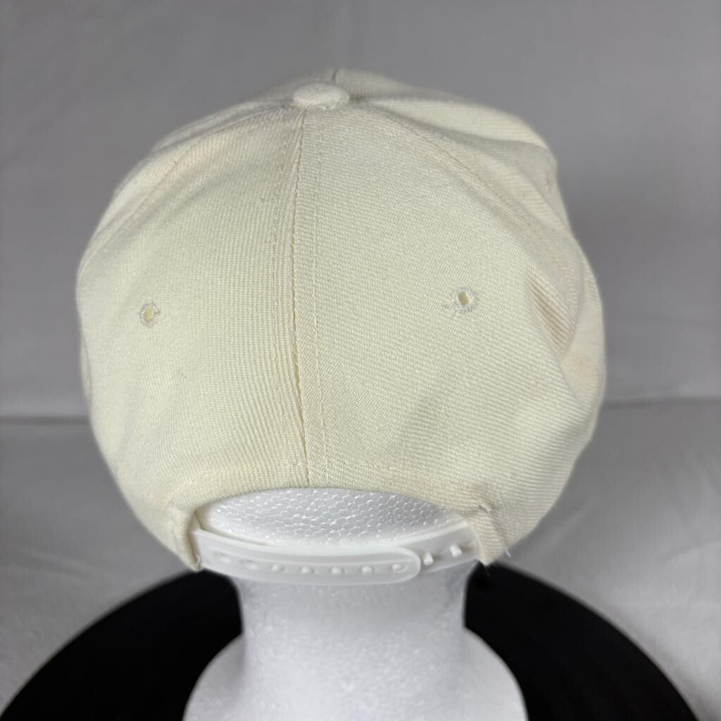 Vintage Planet Nike Snapback Hat Cream Green Under Brim Wool Blend Cap Made