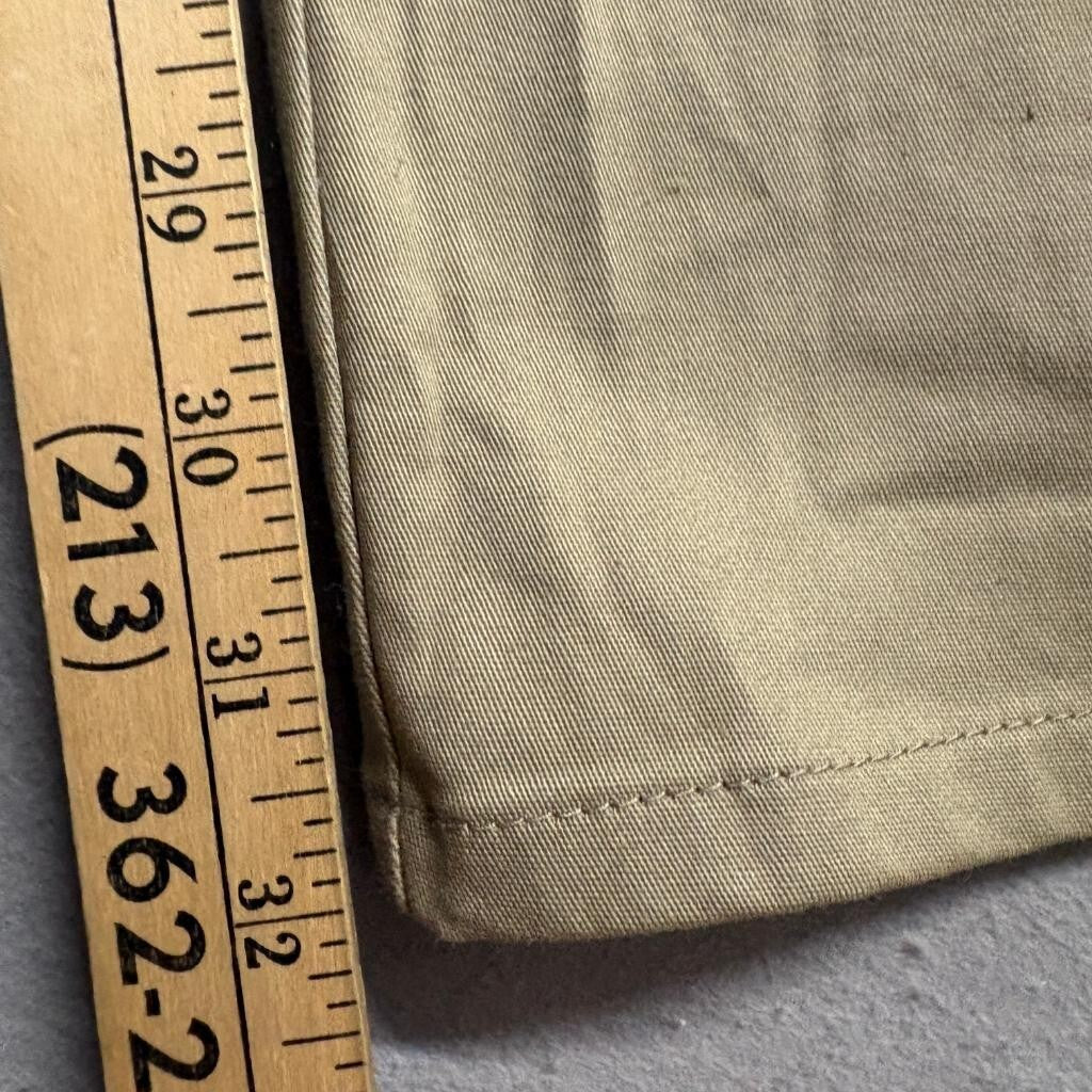 Dickies Girl Khaki Chino Pants Womens Size 9 Tan Stretch Bootcut Low Rise Work