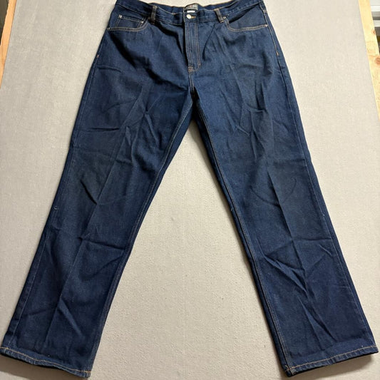 David Taylor Collection Mens Jeans 40x32 Dark Wash Blue Denim Straight Leg
