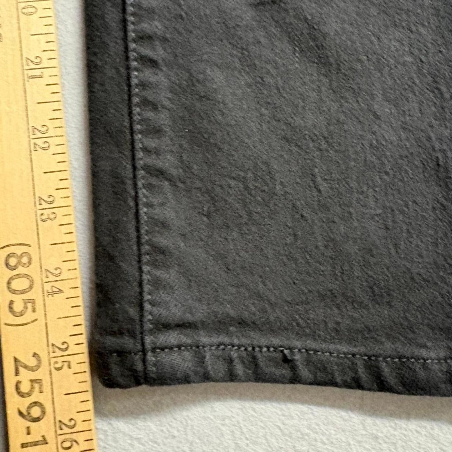 Levis Premium 501 Straight Leg Jeans Womens Size 23 Black Denim Cropped 23x26