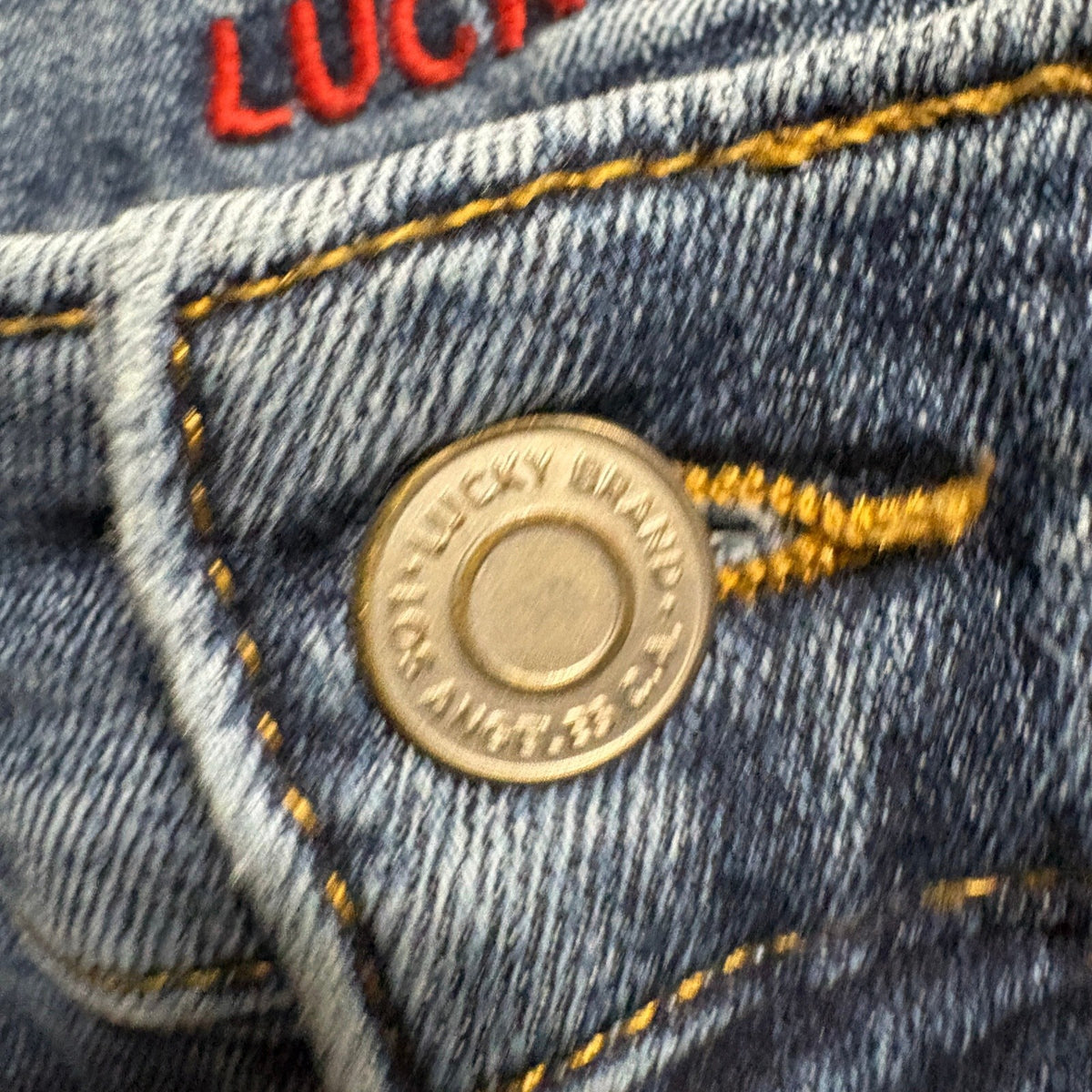 Lucky Brand 223 Straight Fit Jeans Mens 36x30 Medium Wash Denim Stretch Pants