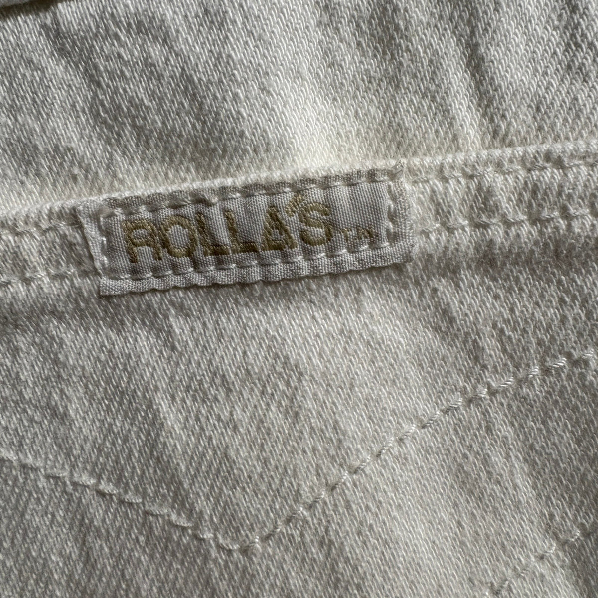Rolla's Womens High Rise Wide Leg Sailor Jeans Size 25 Off White Cream Denim