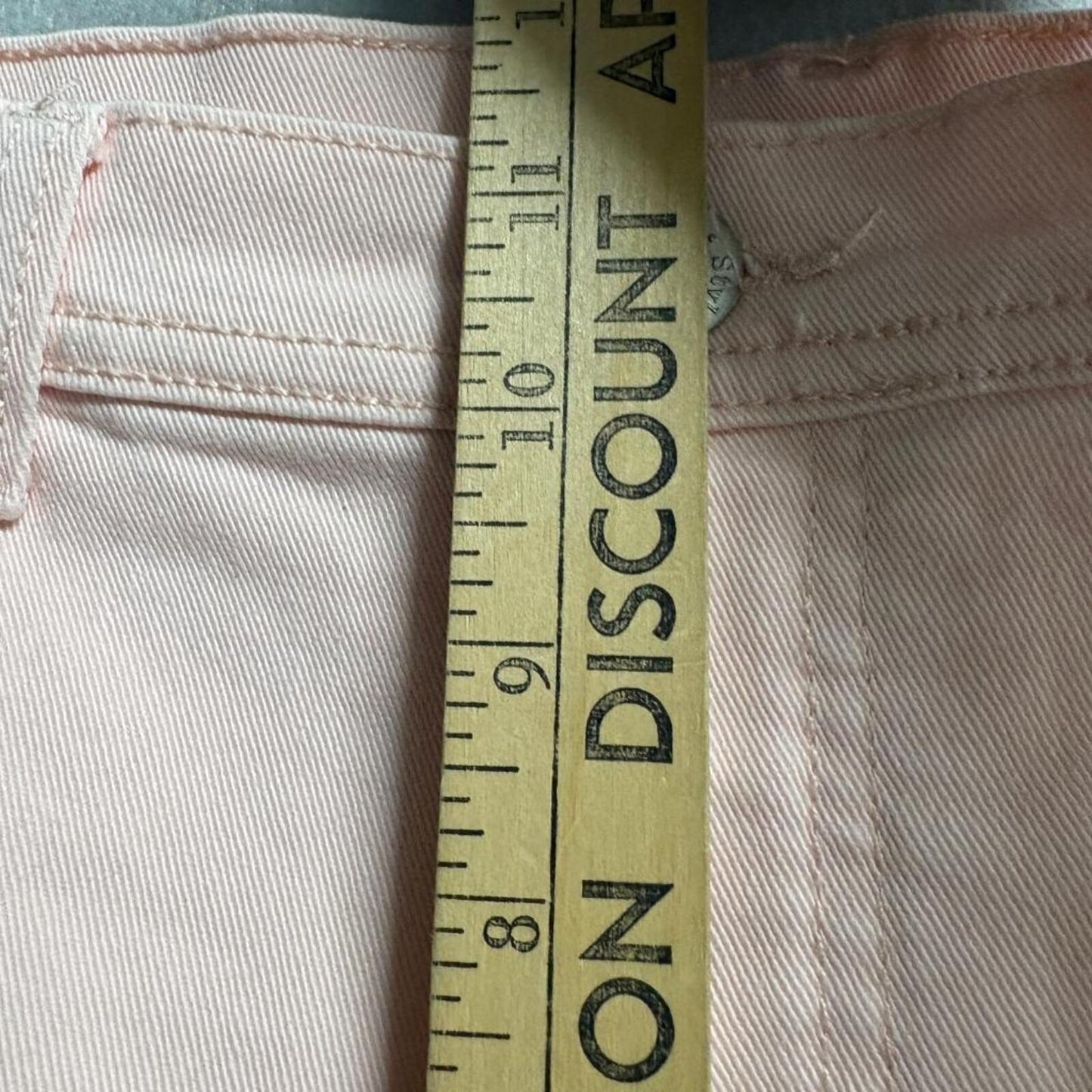 Style & Co Denim Tummy Control Tapered Leg Jeans Womens Size 8 Pink Stretch