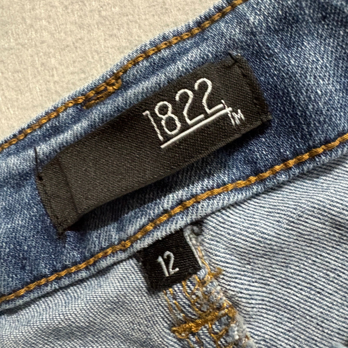 1822 Denim Carpenter Jeans Womens Size 12 Blue Double Knee Utility Straight Leg