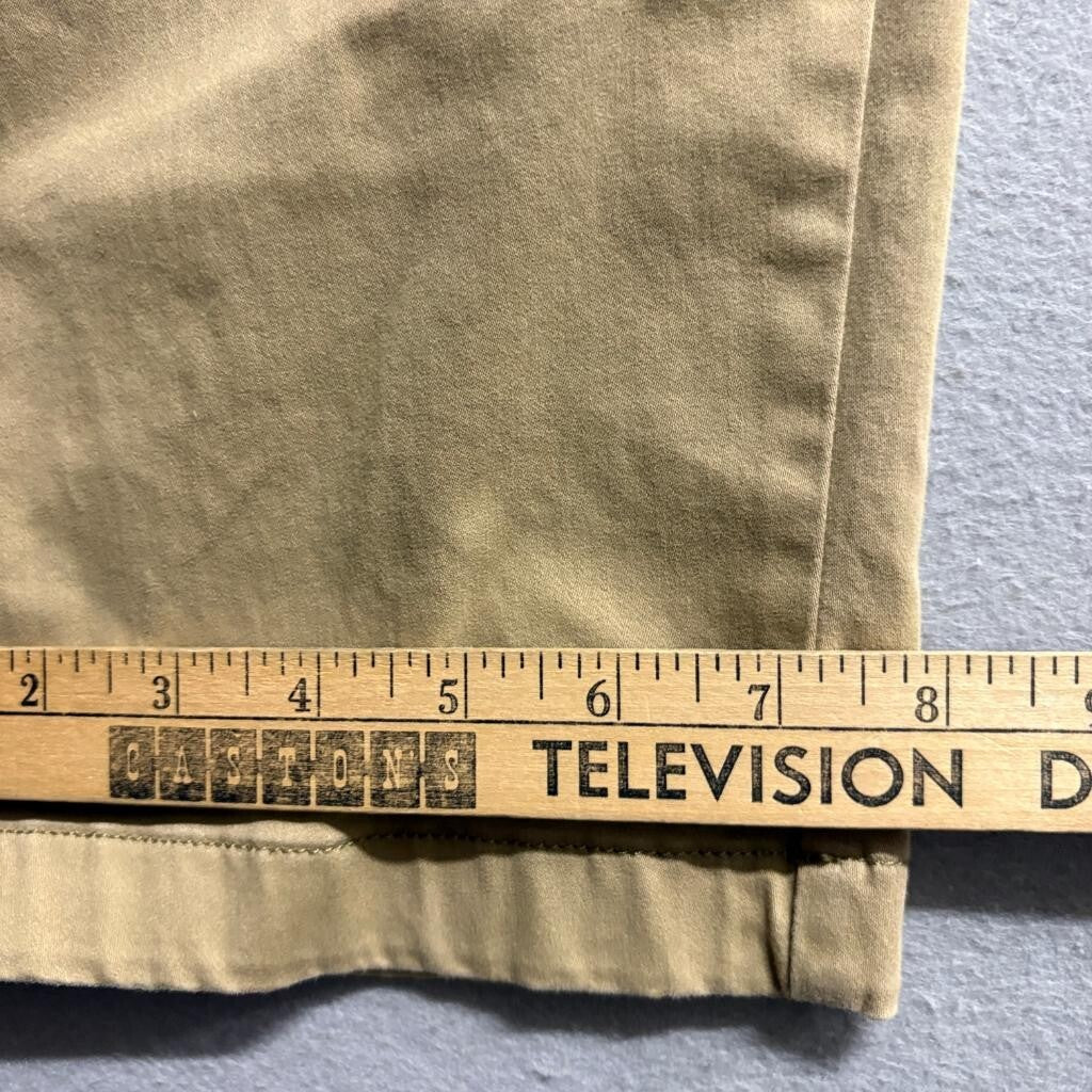 Timberland Chino Pants Mens 38x32 Brown Cotton Stretch Slim Tapered Cargo Pocket