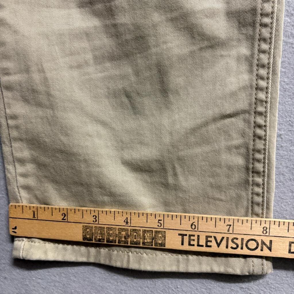 Levi's 514 Straight Fit Pants Mens 34x34 Khaki Tan Cotton Blend Stretch Chino