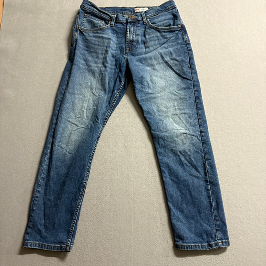 Wrangler Athletic Fit Jeans Mens 31x30 Medium Wash Blue Stretch Denim