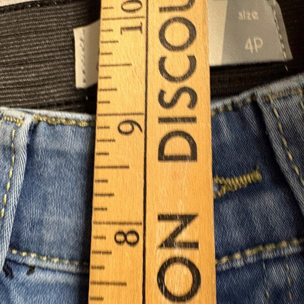 Angels of Difference Jeans Womens 4P Blue Denim Comfort Waist Ankle Crop Stretch