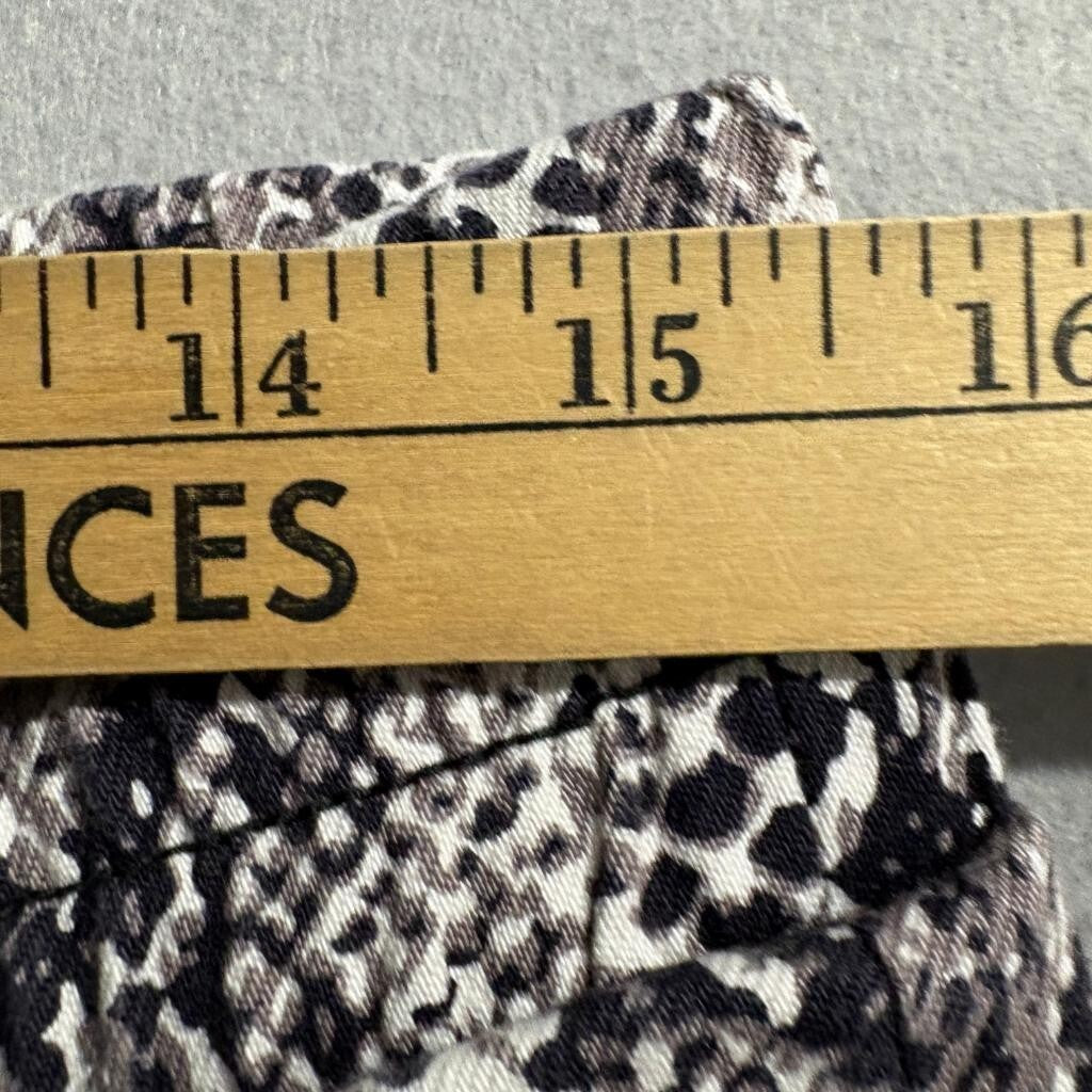 Fashion Nova Men Snakeskin Cargo Pants Gray Black Python Print Drawstring