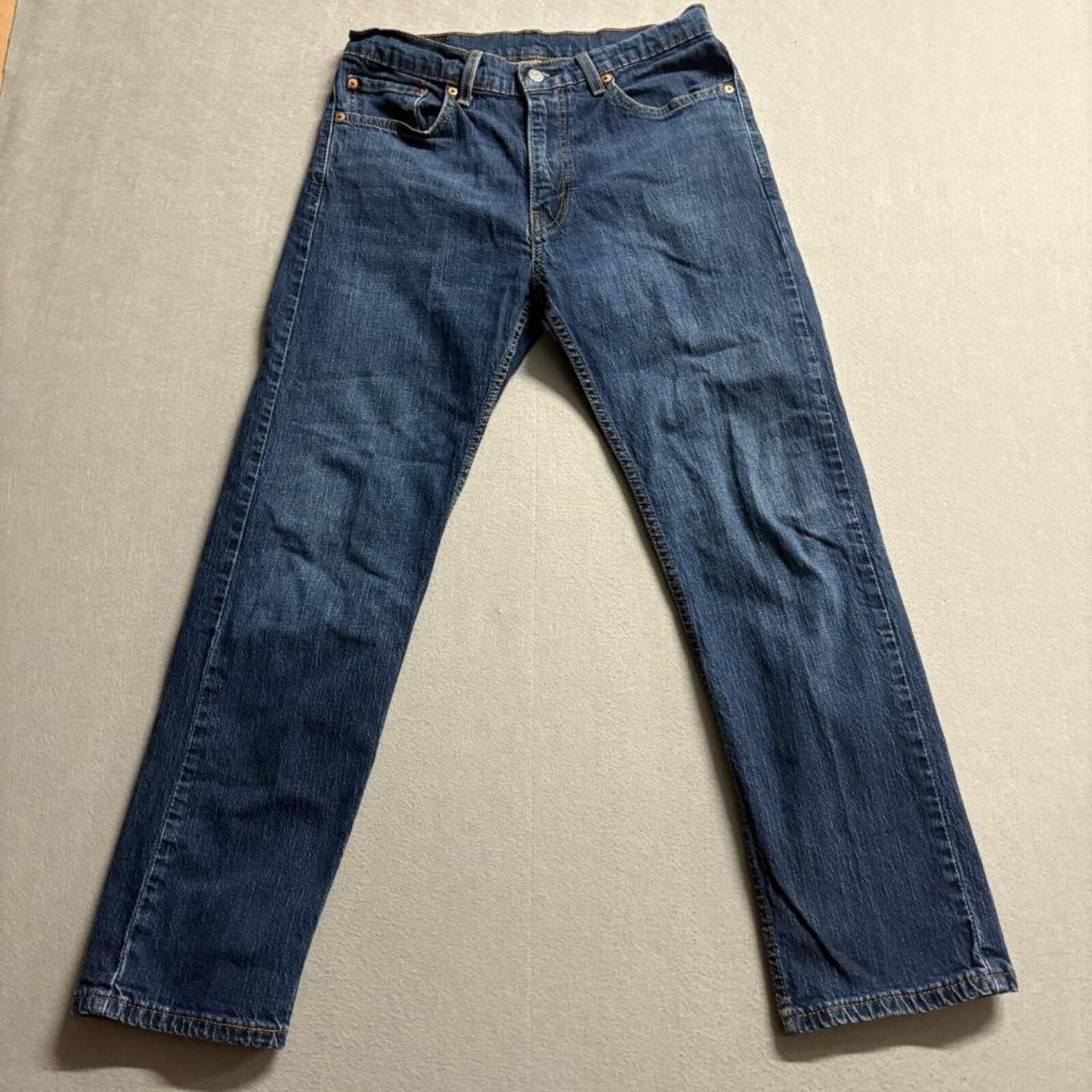 Levis 505 Regular Fit Jeans Mens 32x30 Blue Denim Straight Leg Pants