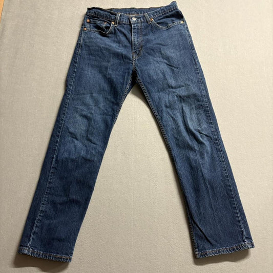 Levis 505 Regular Fit Jeans Mens 32x30 Blue Denim Straight Leg Pants