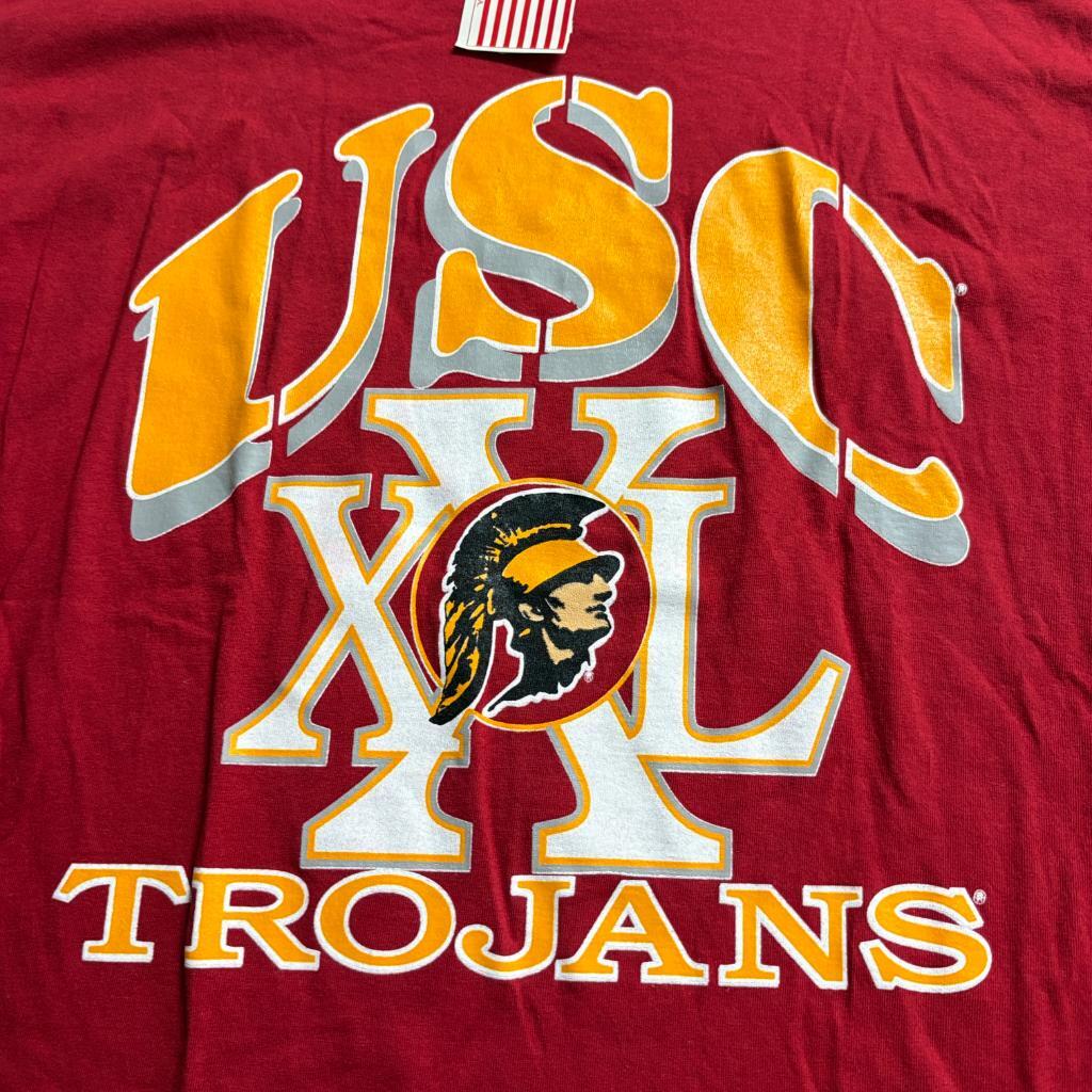 Vintage USC Trojans T-Shirt Mens XL Red Single Stitch Trau & Loevner USA NWT