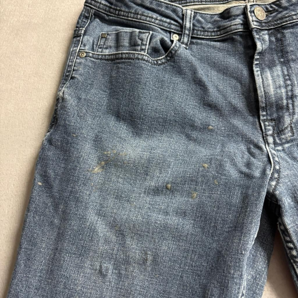 Buffalo David Bitton Jackson X Straight Stretch Jeans Mens 38x32 Blue Denim
