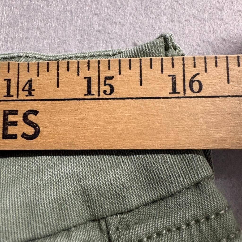 Seven7 High Rise Skinny Jeans Womens Size 14 Olive Green Stretch Denim Pants