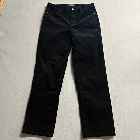 Buffalo David Bitton Nyla Corduroy Pants Womens 6/28 Black Straight Leg Stretch