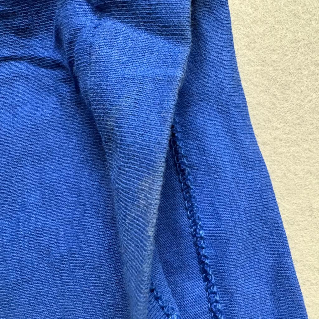 Vintage Fruit of the Loom Pocket T-Shirt Mens XL Blue Single Stitch Made in USA