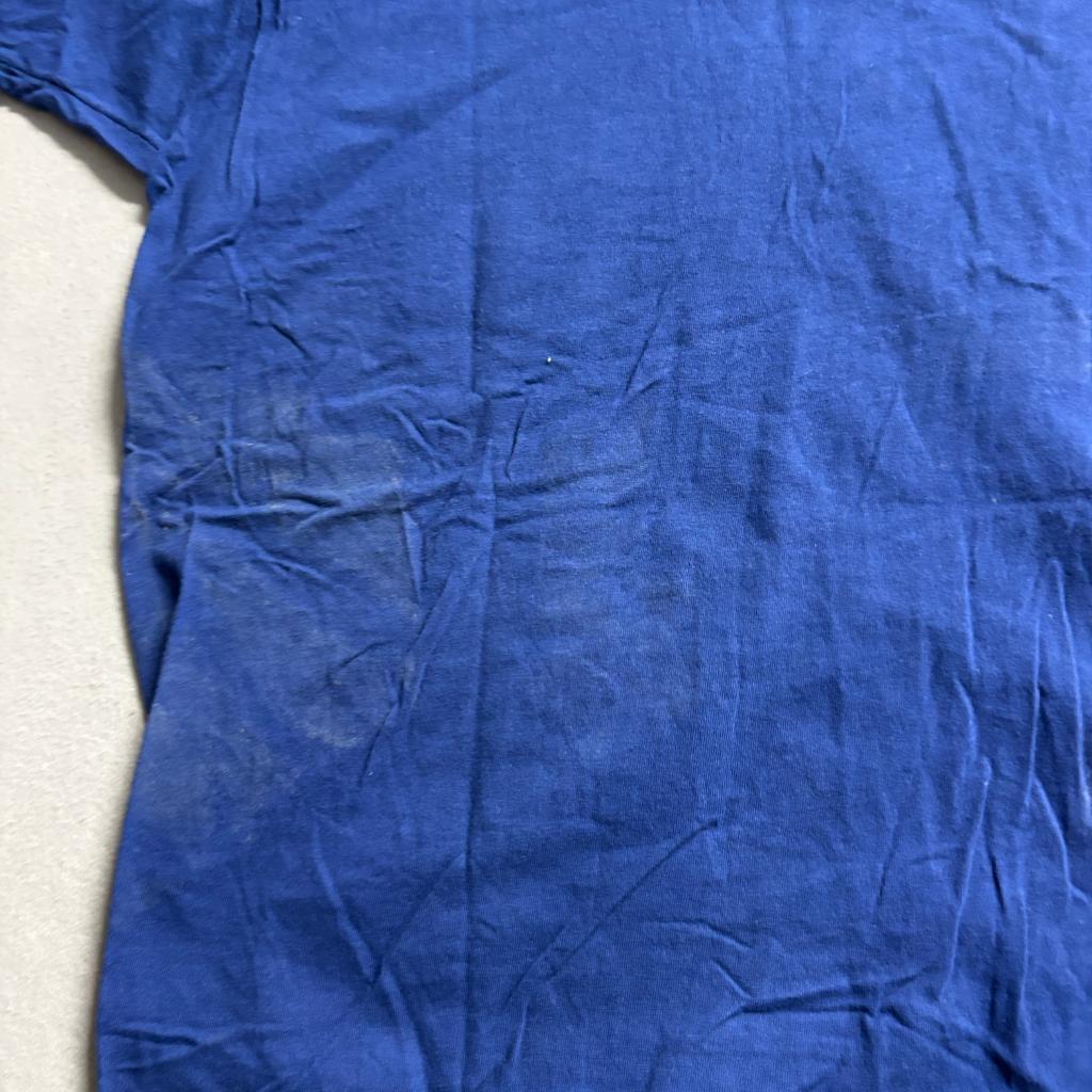Vintage Fruit of the Loom Pocket T-Shirt Mens XL Blue Single Stitch Made in USA
