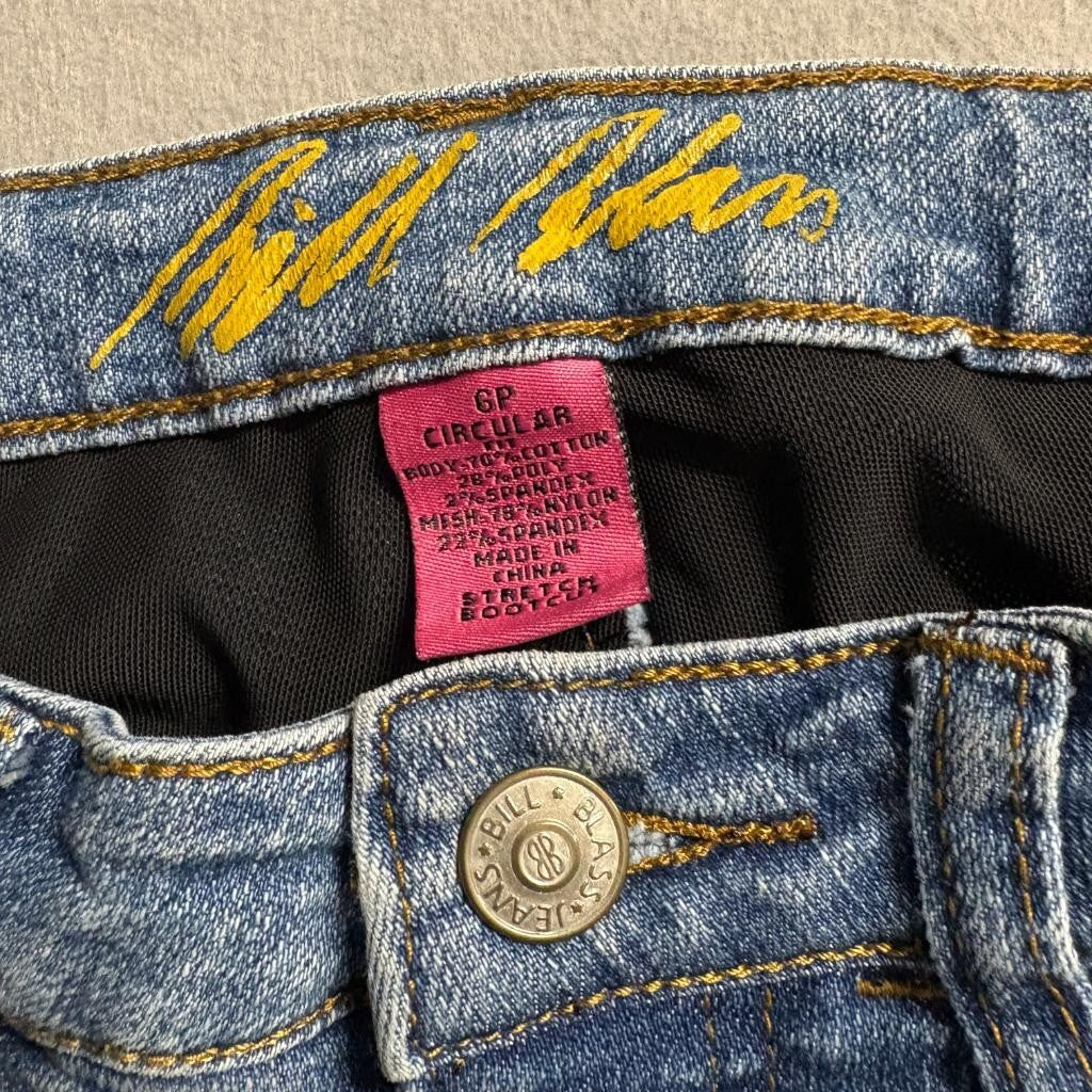 Bill Blass Jeans Womens 6P Blue Denim Stretch Bootcut Mid Rise Pants