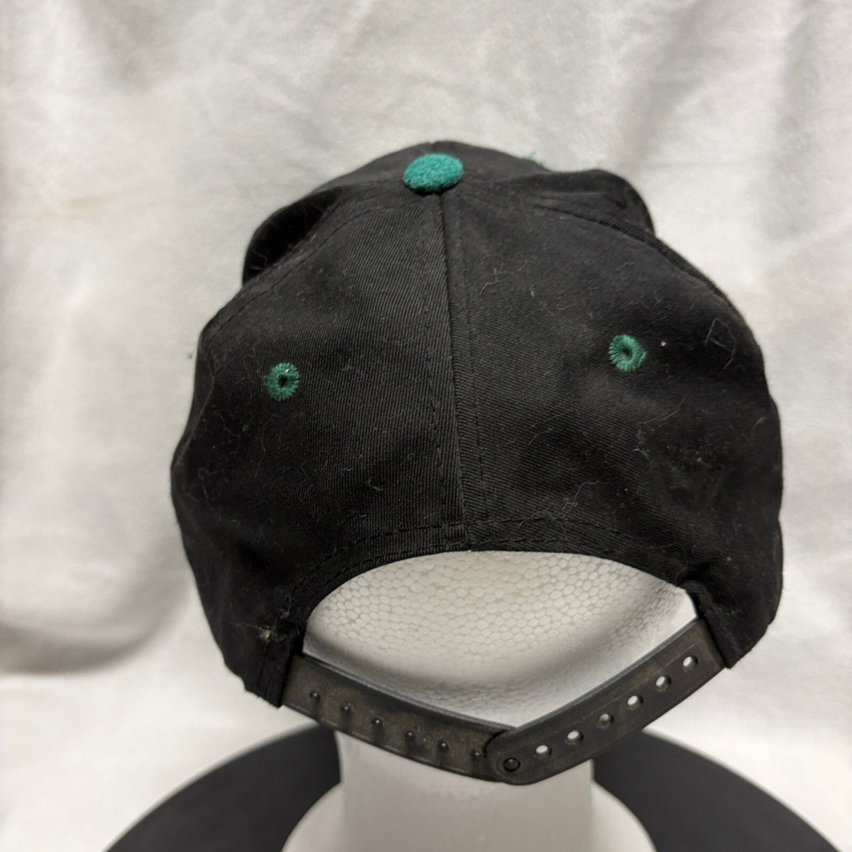 Vintage Puerto Vallarta Don't Touch Just Look Snapback Hat Suede Brim Black - Photo 4
