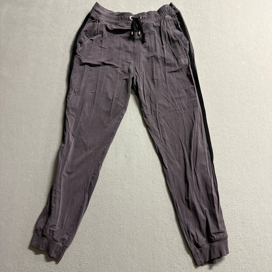 Monreal London Womens XS Track Pants Gray Cupro Blend Drawstring Joggers Side
