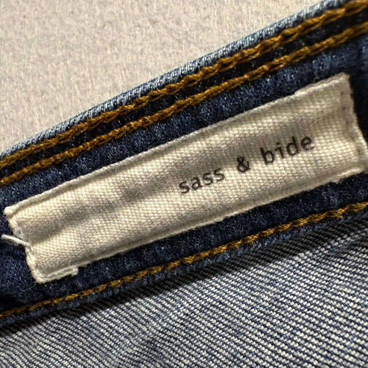 Sass & Bide Mojo-Kiko Jeans Womens Size 25 Blue Denim Slim Straight Stretch 27.5