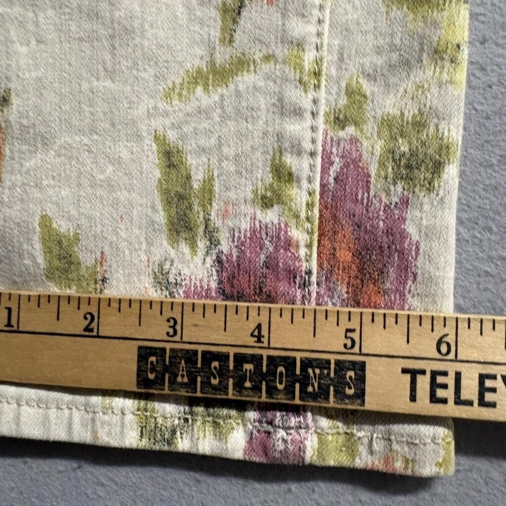 Pilcro and the Letterpress Floral Jeans Womens 29 Anthropologie Straight Leg