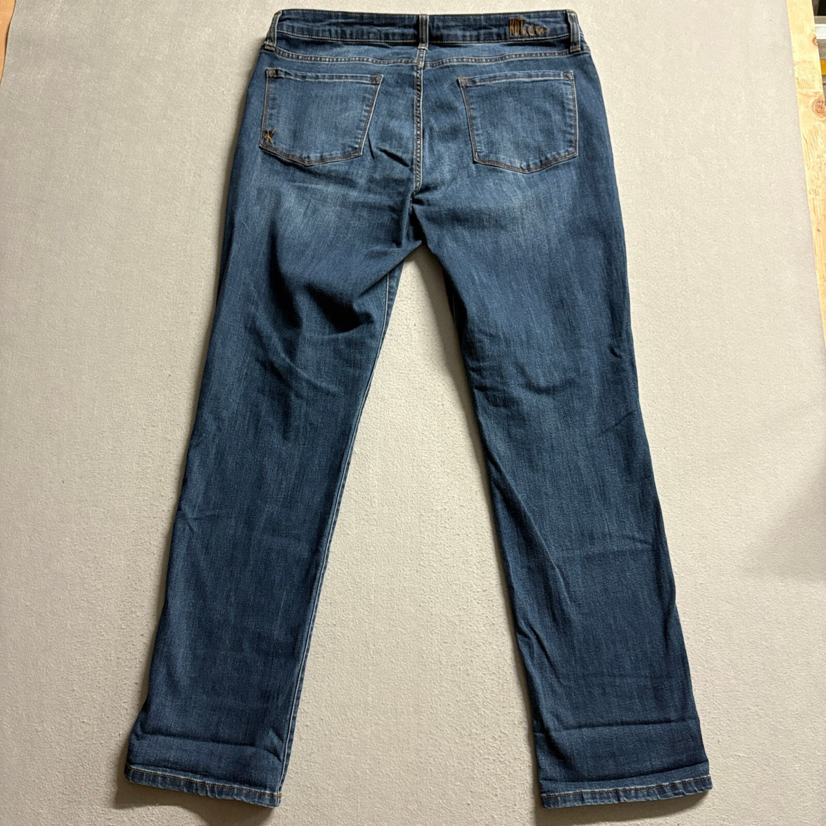 Kut From The Kloth Straight Leg Jeans Womens Size 14 Blue Denim Stretch Pants
