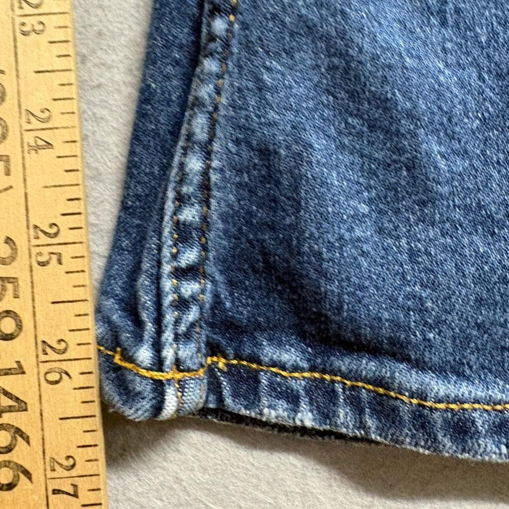 Arizona Jean Co Flare Jeans Girls Size 8 Blue Denim Stretch Elastic Waist
