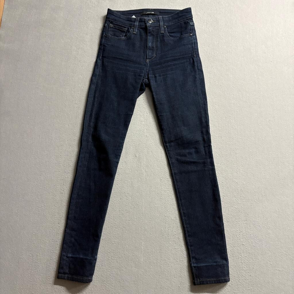 Joe's Jeans High Rise Skinny Ankle Womens 24 Dark Wash Blue Denim Stretch