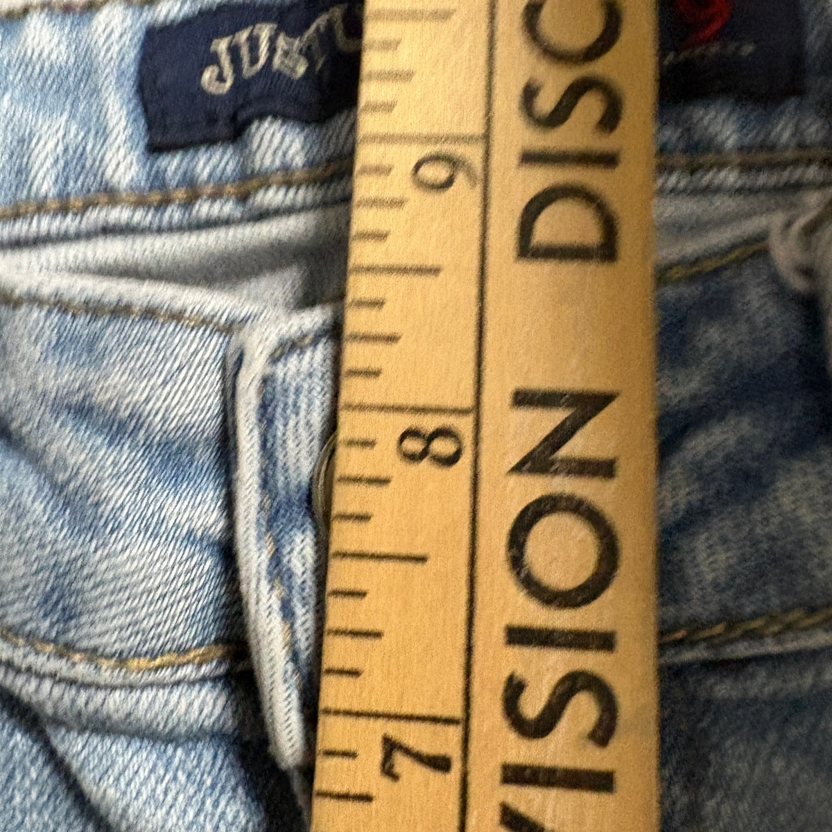 JUST USA Womens Distressed Skinny Jeans Size 9 Blue Denim Stretch Light Wash
