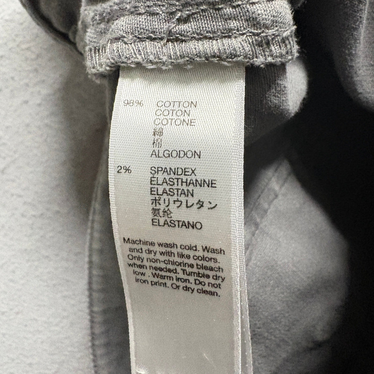 Gap Khakis Womens Cargo Pants Size 4 Regular Gray Skinny Stretch 1969 Utility