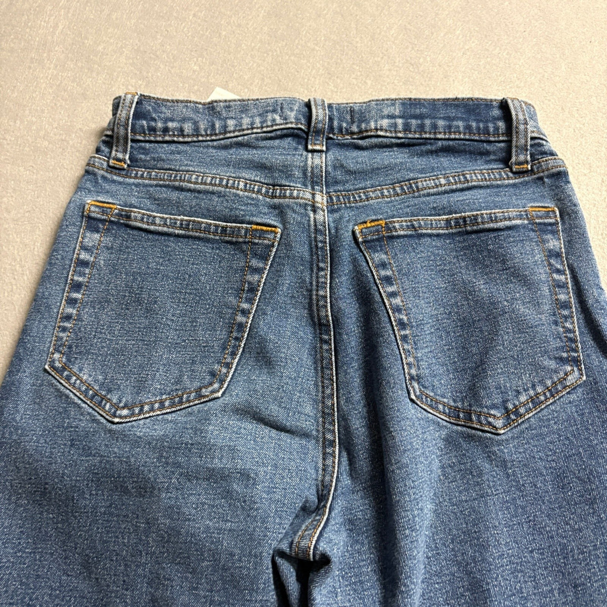 Abercrombie & Fitch Ultra High Rise Ankle Straight Jeans Womens 27 4R Blue Denim