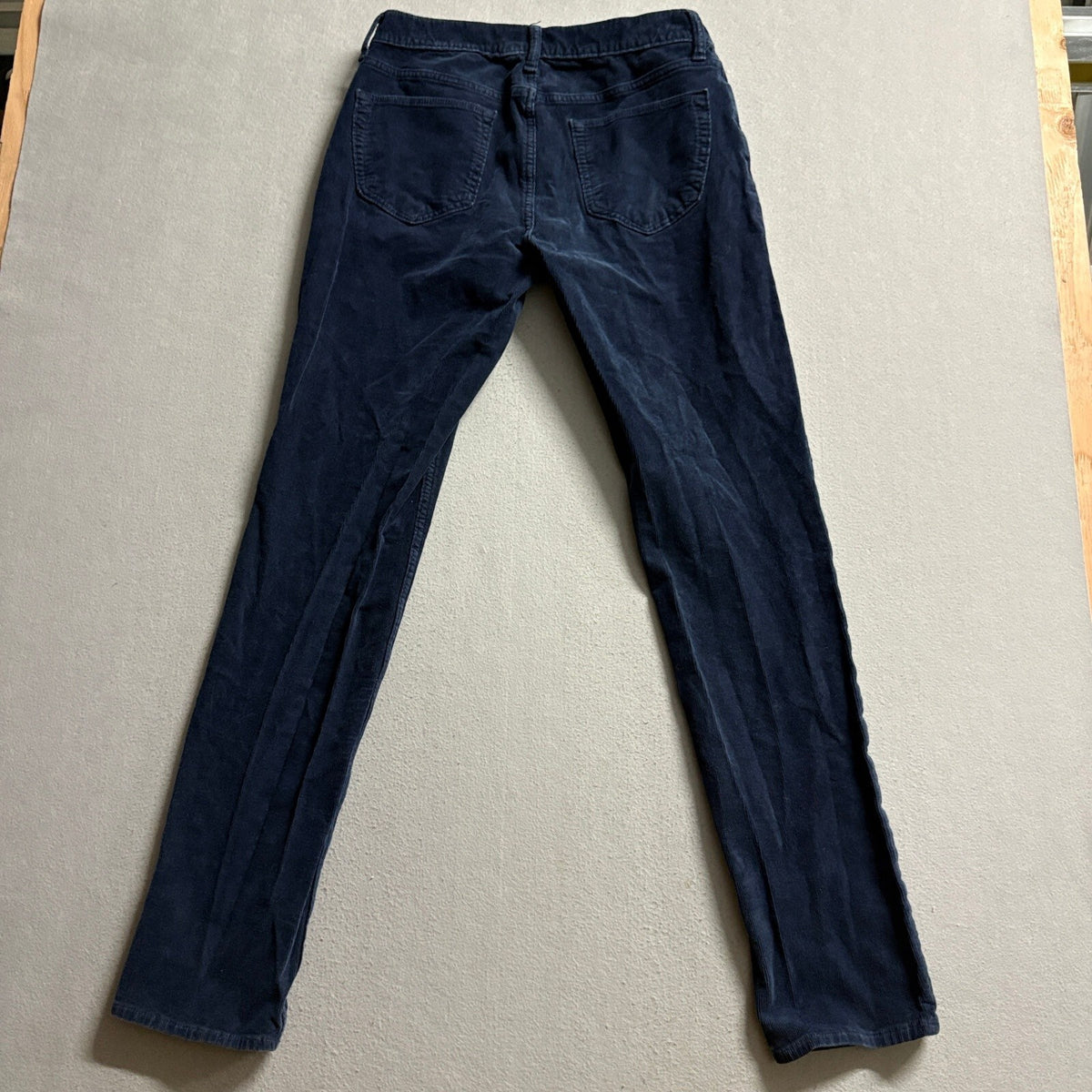 Banana Republic Travel Slim Corduroy Pants Mens 32x36 Blue Stretch Cord Casual