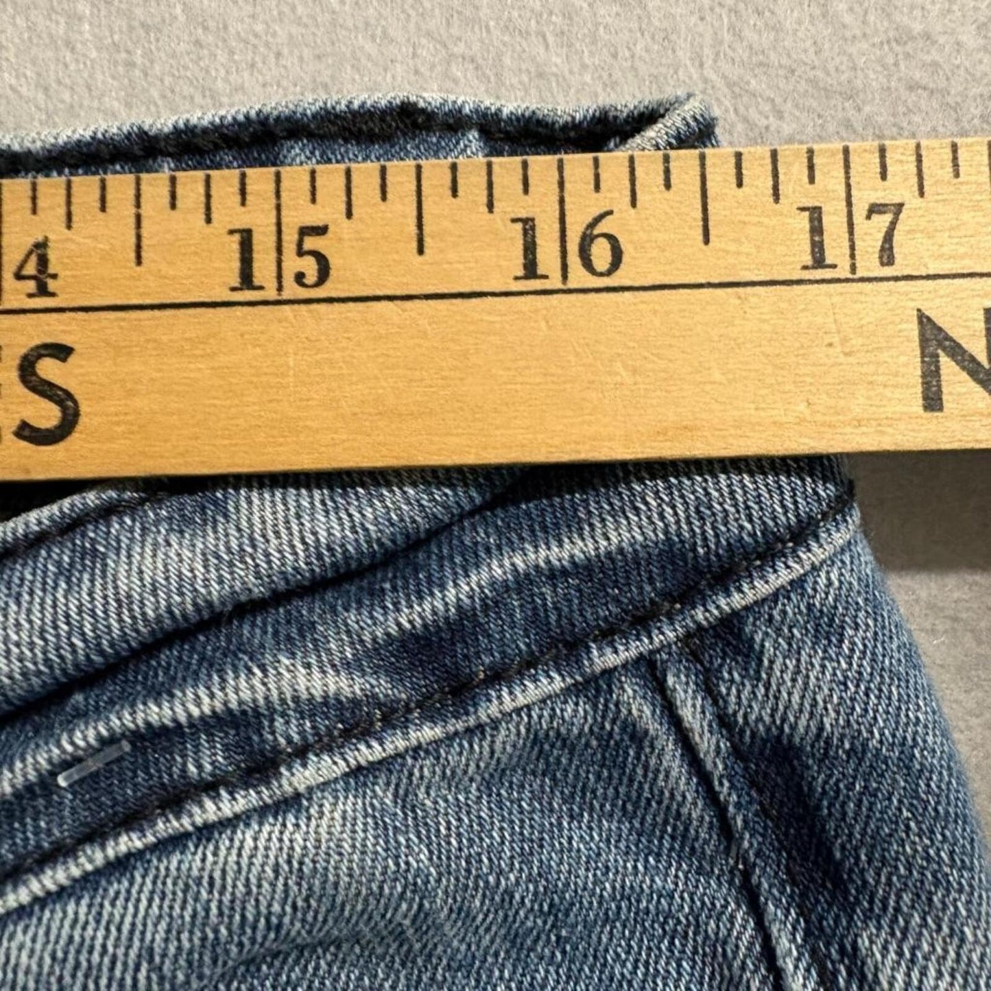 BKE Redux Skinny Crop Jeans Womens Size 30 Blue Denim Distressed Ankle Zip