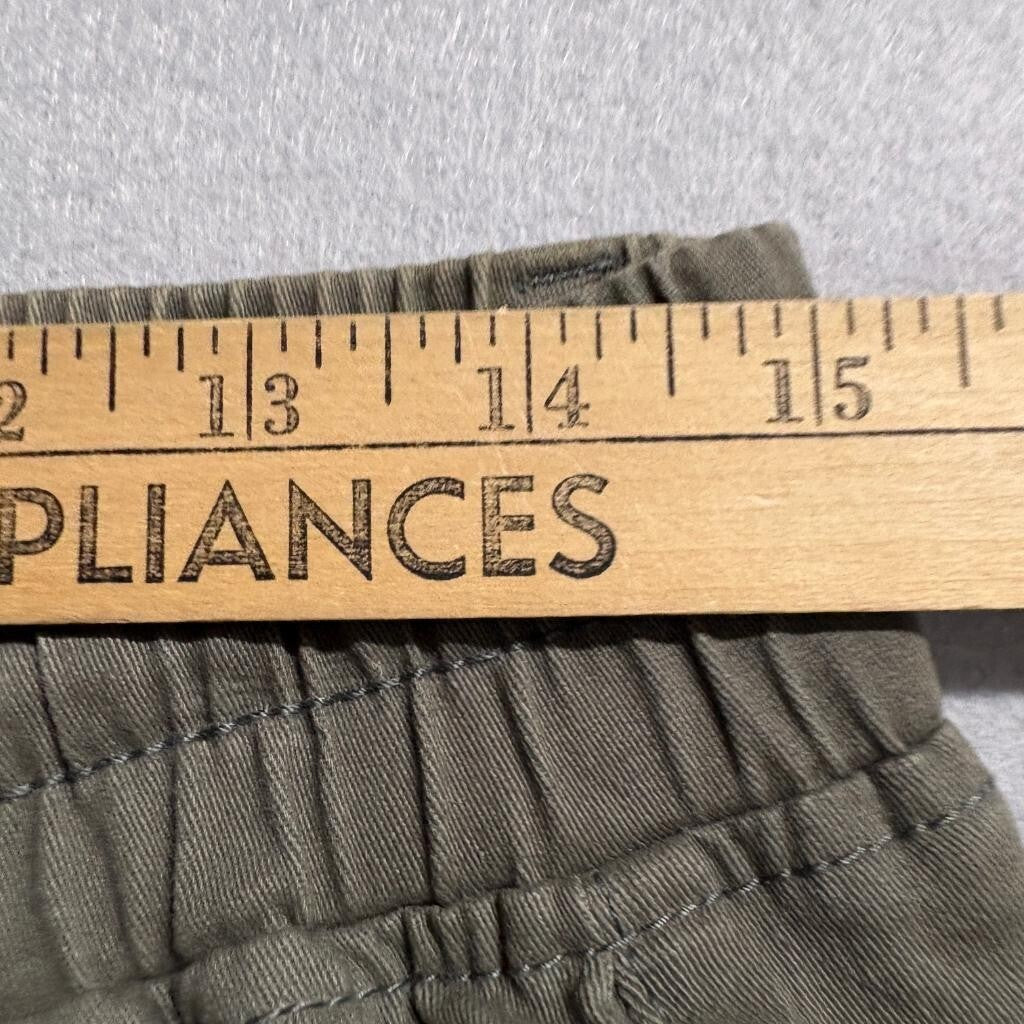 Monkey Ride Jeans Womens 11/30 Olive Green Cargo Jogger Pants Drawstring Waist