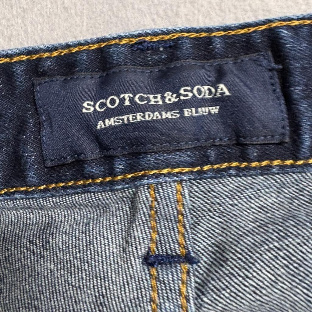 Scotch and Soda Ralston Slim Fit Jeans Mens 30x30 Blue Amsterdams Blauw Denim