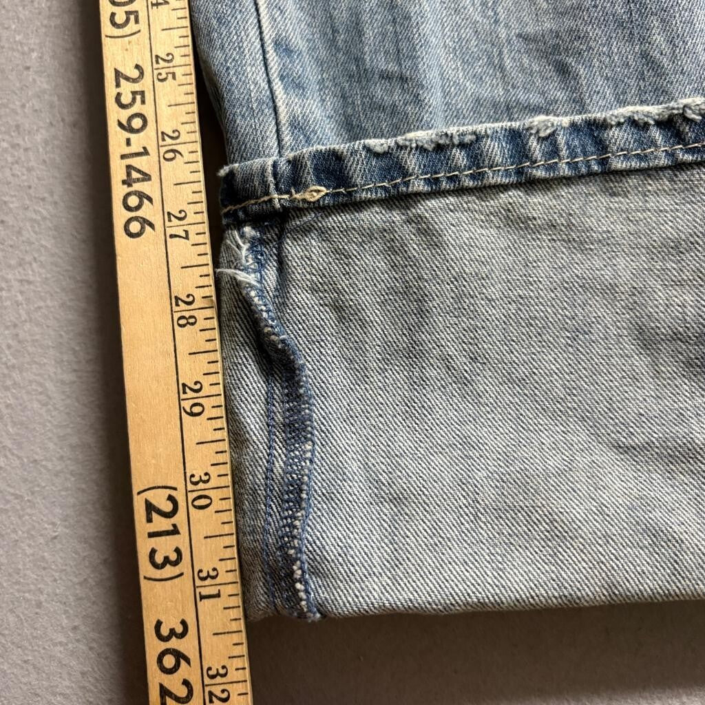 Cruel Denim Quinn Western Jeans Womens 31/11XL Blue High Rise Cuff Straight Leg