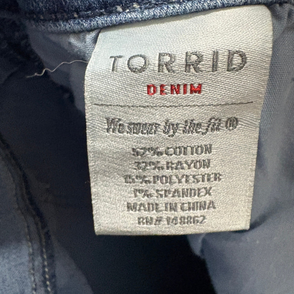 Torrid Denim Jegging Crop Jeans Womens Size 20 Blue Stretch Medium Wash