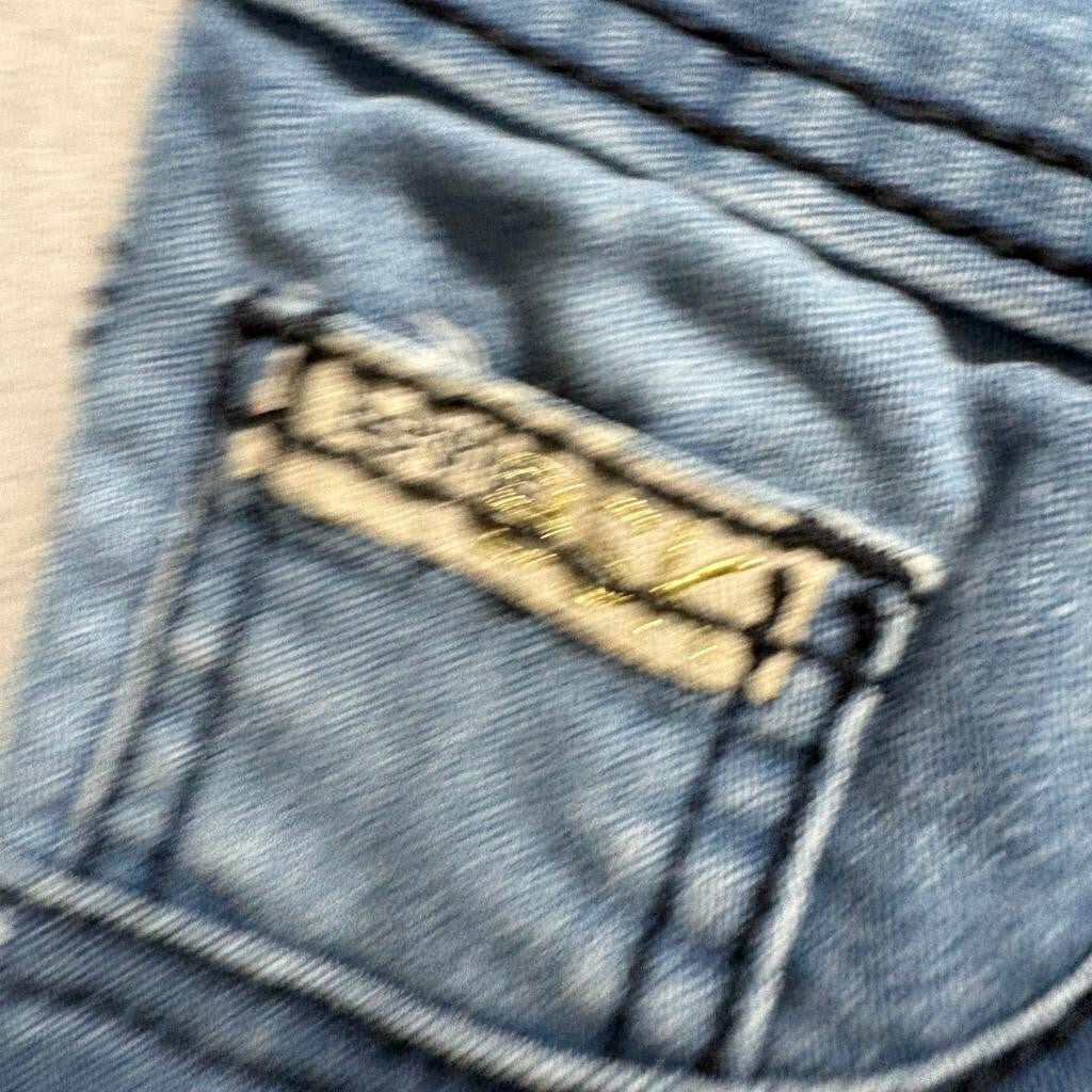 Bershka BSK Denim Collection Skinny Jeans Womens Size 26 Blue Stretch Low Rise