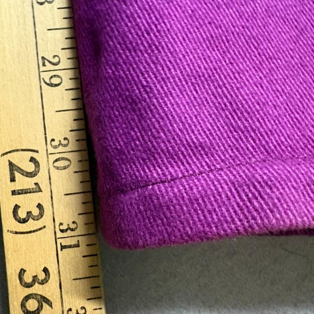 Vintage Hugo Boss Purple Denim Jeans Womens 36L High Rise Straight Leg Made in