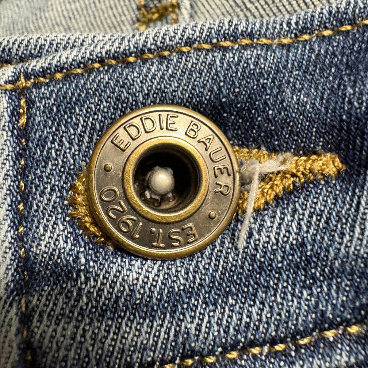 Eddie Bauer Mens Straight Fit Denim Jeans Blue Stretch 34x32 Actual 33x29 - Photo 2